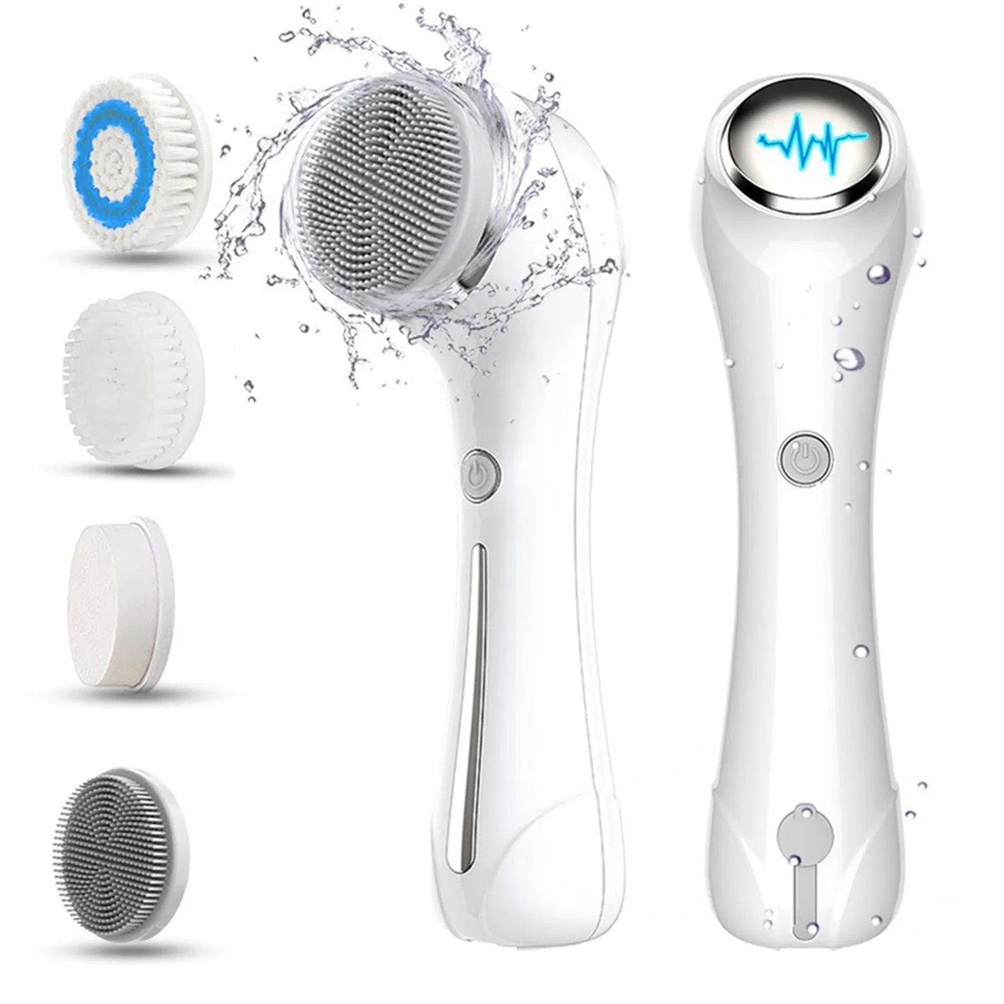JAB Visions™ Zit-Zinger© Facial Cleansing Brush, Brush For Exfoliating (IPX7 Waterproof 3-In-1)