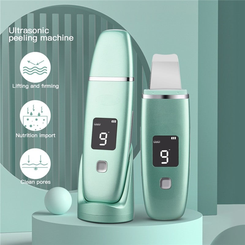 Ultrasonic Skin Scrubber Vibration EMS Ion Face Cleanser Blackhead