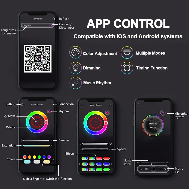 JAB Visions™ Vibe-Lite© (Sunset Lamp RGB 16 Color APP Remote Control Atmosphere Projection Lamp)