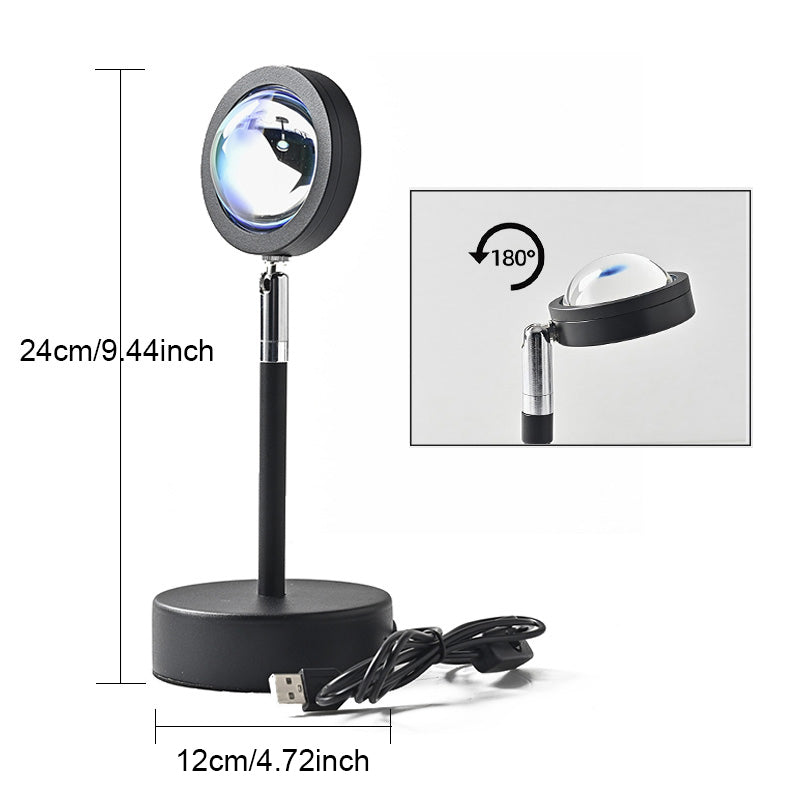 JAB Visions™ Vibe-Lite© (Sunset Lamp RGB 16 Color APP Remote Control Atmosphere Projection Lamp)